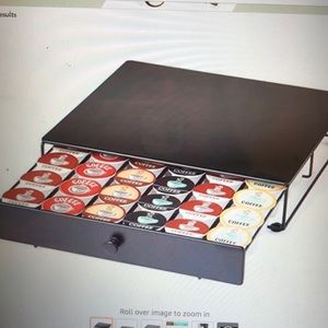 Coffee pod drawer - holds 36 k-cup pods